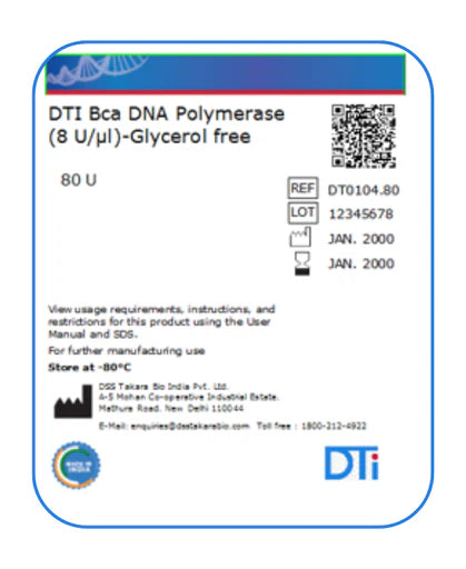 DTI Bca DNA Polymerase - Glycerol Free (8U/μl)