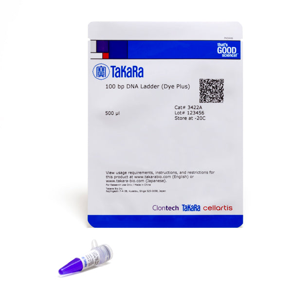 Cat. No. 3422A 100 bp DNA Ladder (Dye Plus)